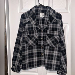 YMI Coat Flannel Black & Gray‎ XL